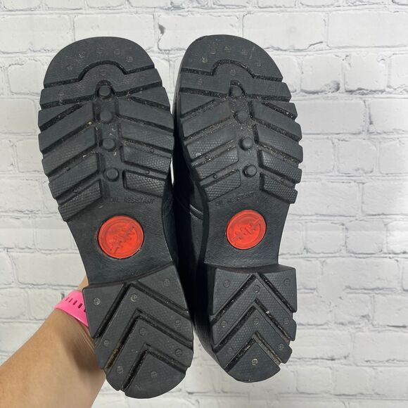 Double H Boots Women Size 10 Leather Chunky Slip ON Oil Resistant Round Toe Y2K - Picture 13 of 16